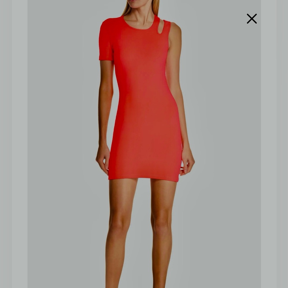 Alexander Wang Hot Pink One-Shoulder Dress size S